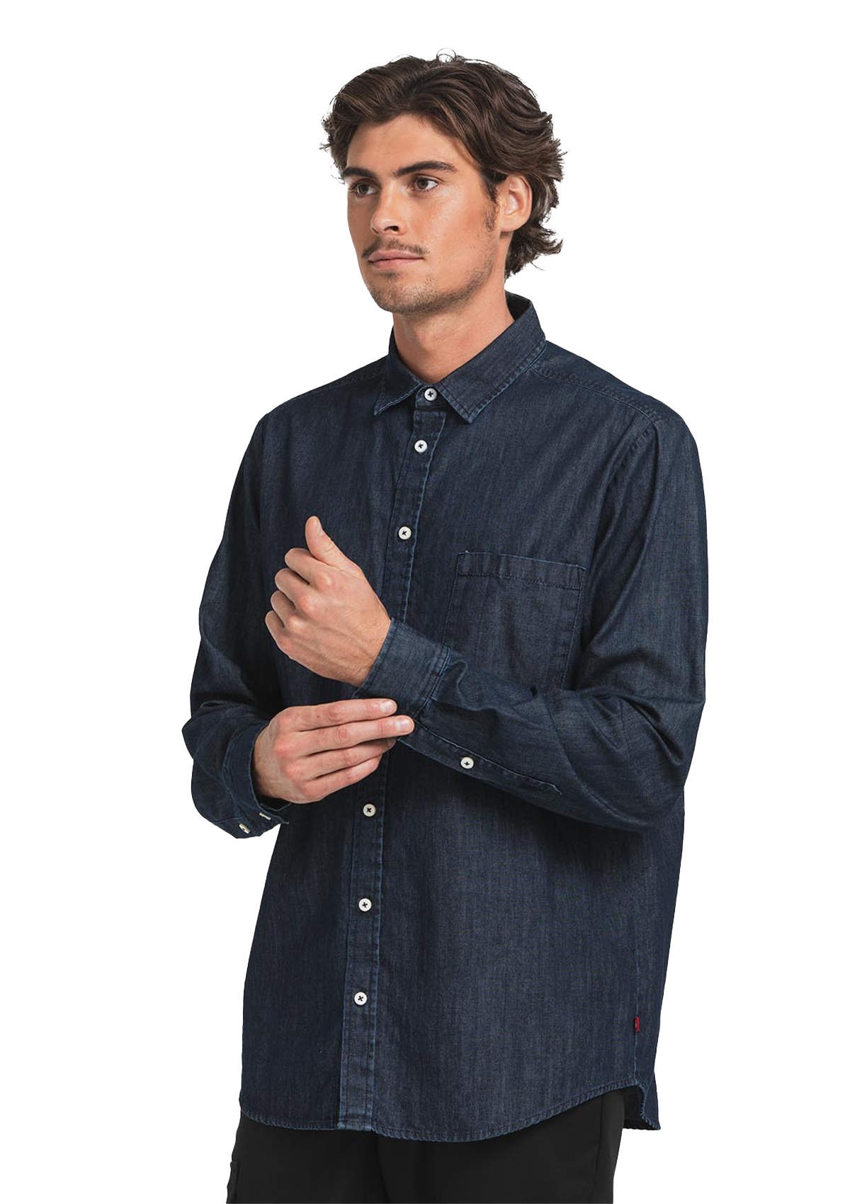 Herren Jeanshemd Regular Fit