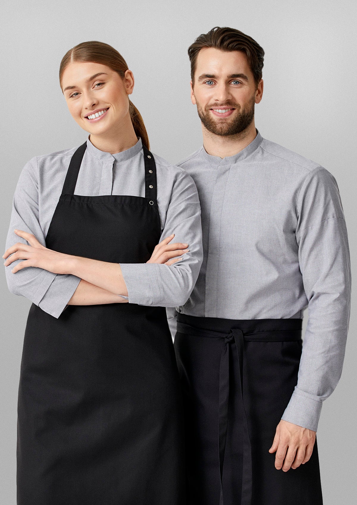 Damen Oxford Servicehemd 3/4 Arm
