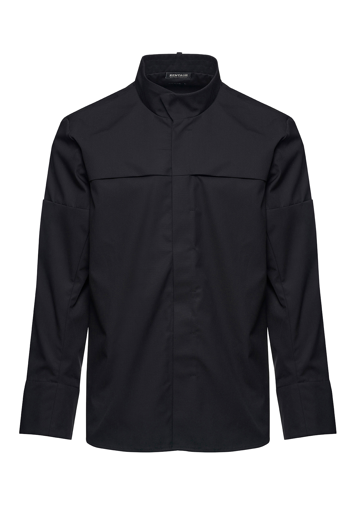 Unisex Kochhemd mit verdeckten Druckknöpfen für Snap-On Schürze – Langarm | Kentaur