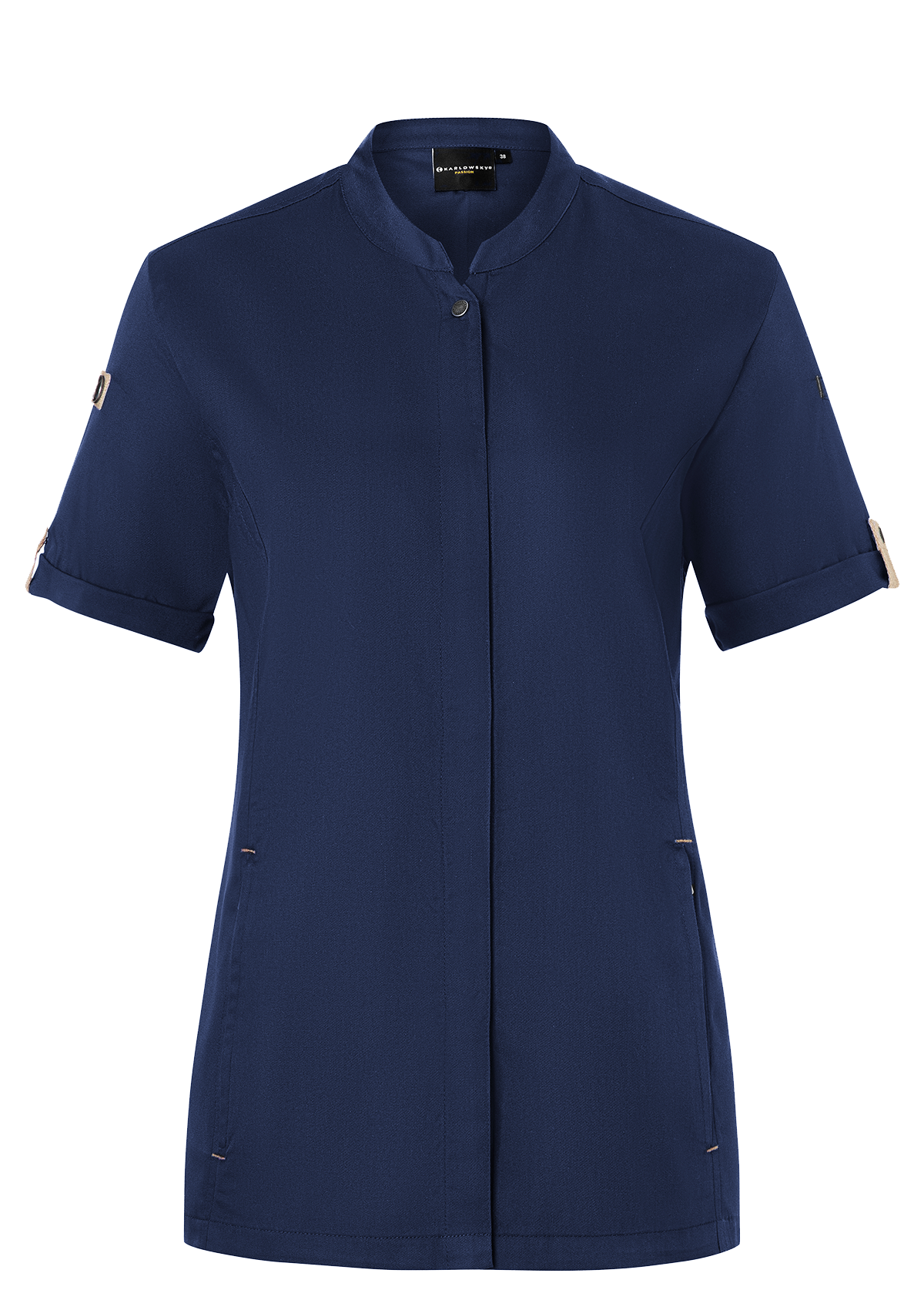 Damen Kochhemd Kurzarm Green-Generation