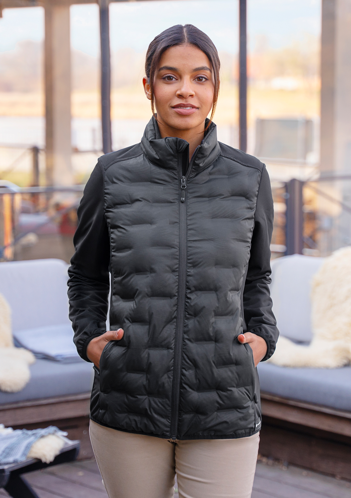 Damen Hybridjacke Outdoor-Pro Langarm