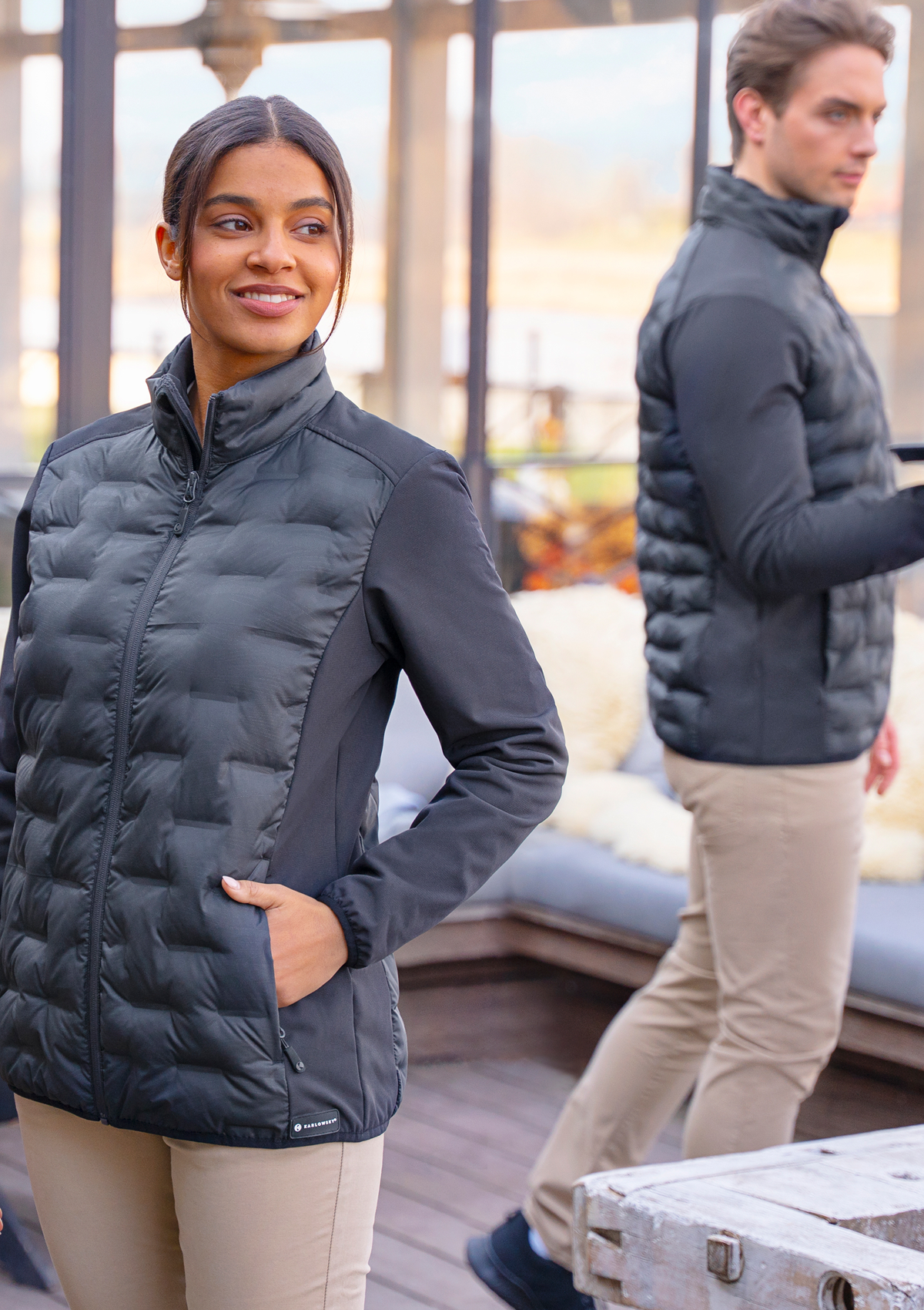 Damen Hybridjacke Outdoor-Pro Langarm