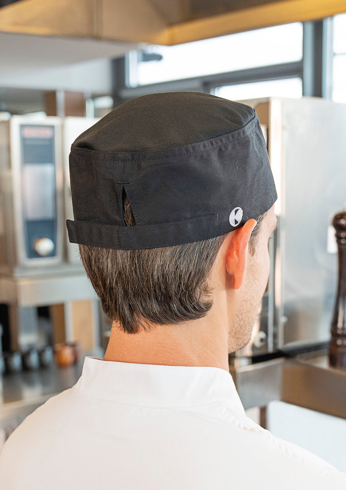 Kochmütze Beanie mit Mesh-Einsatz