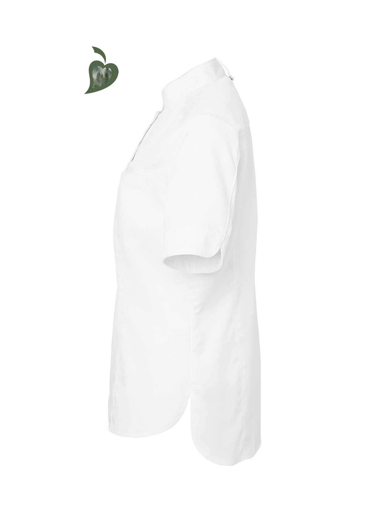 Women's Chef Shirt In Fine Quality Slim-Fit Short Sleeves | Segers