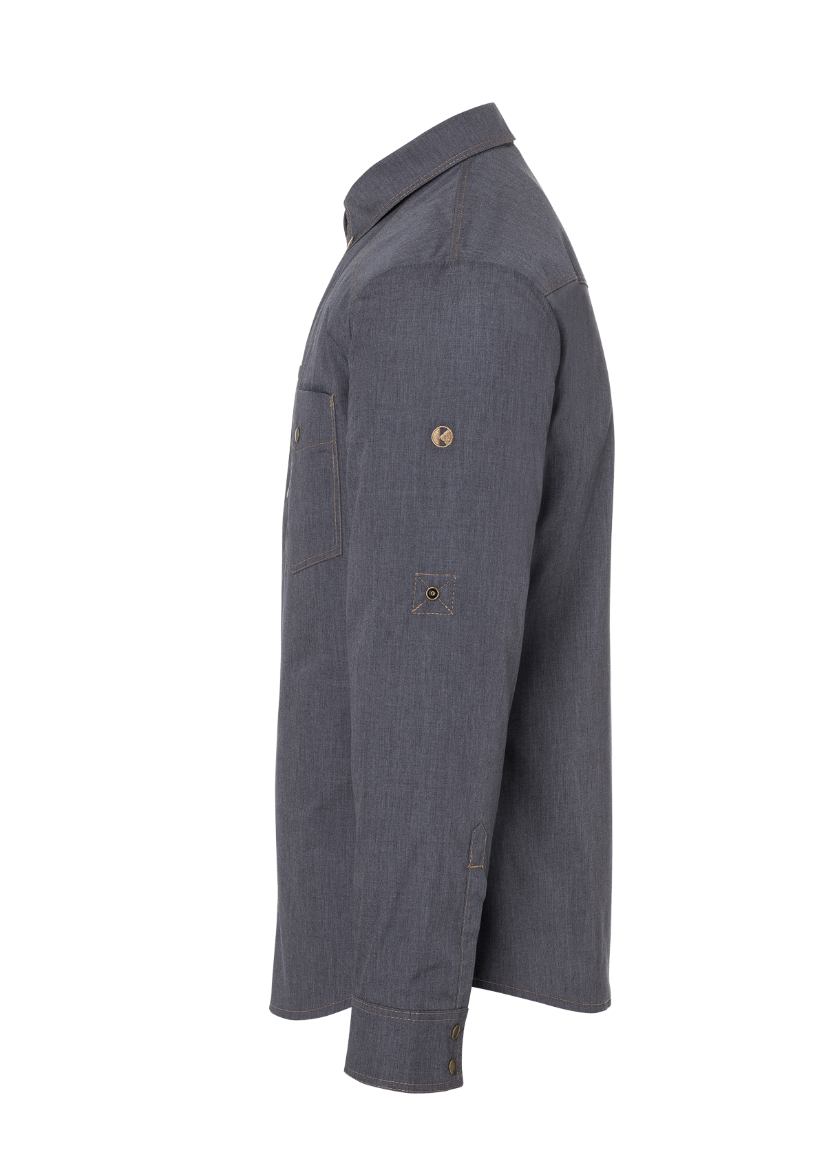 Herren Kochhemd Jeans-Stil Button-Down Langarm | Karlowsky