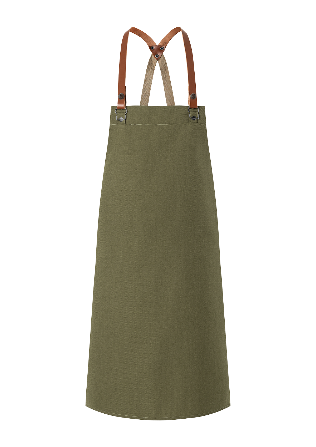 Latzschürze Green-Generation mit Lederträgern Unisex