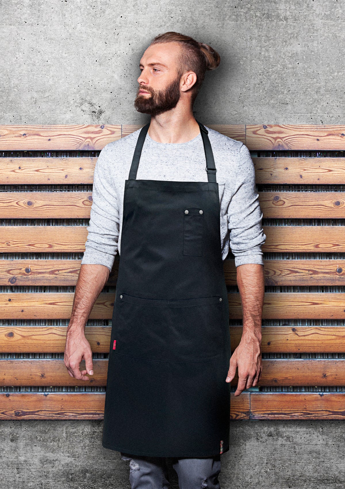 Unisex Latzschürze Mit Schnalle & Taschen ROCK CHEF®