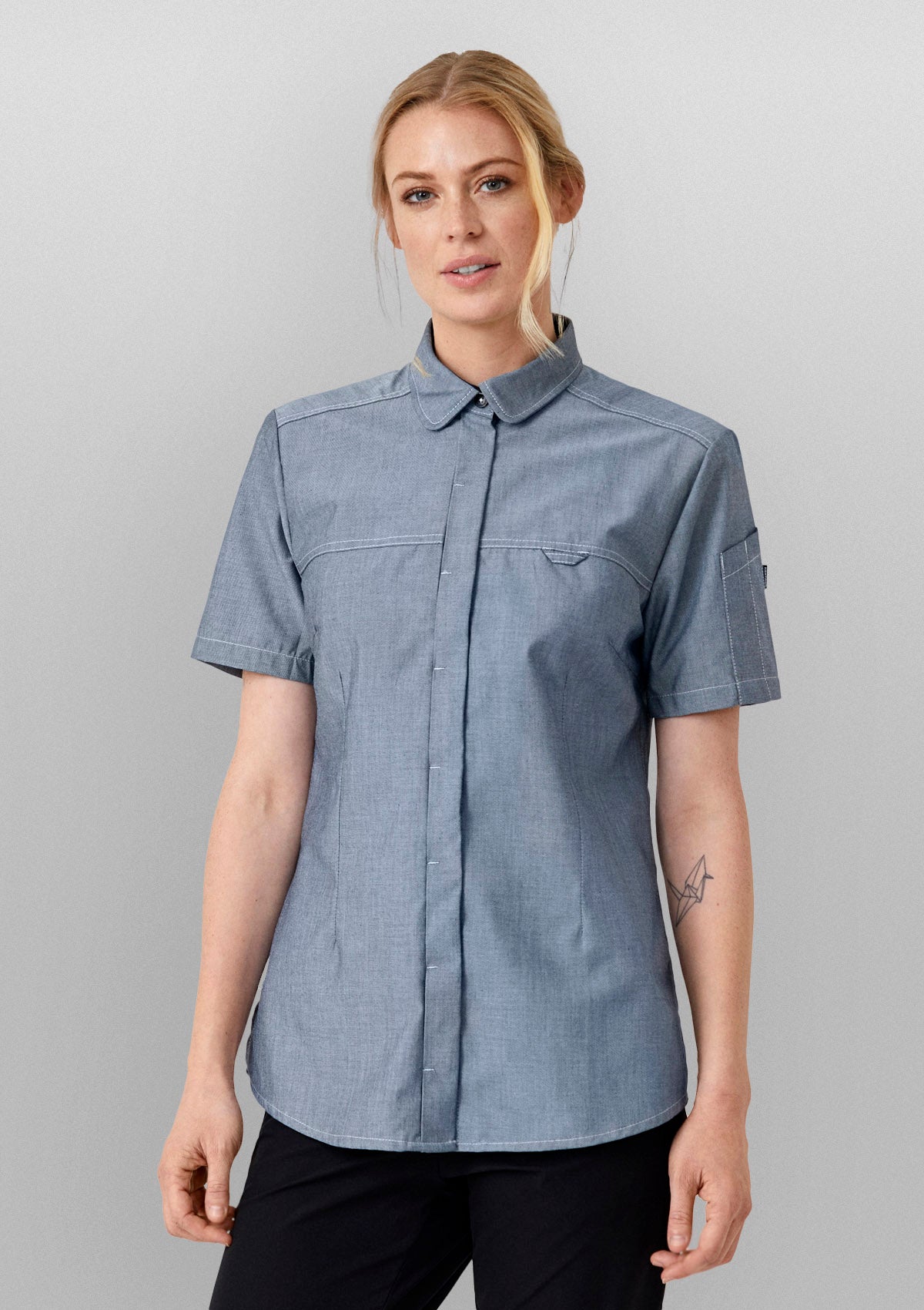 Damen Servicehemd Modern Fit Kurzarm