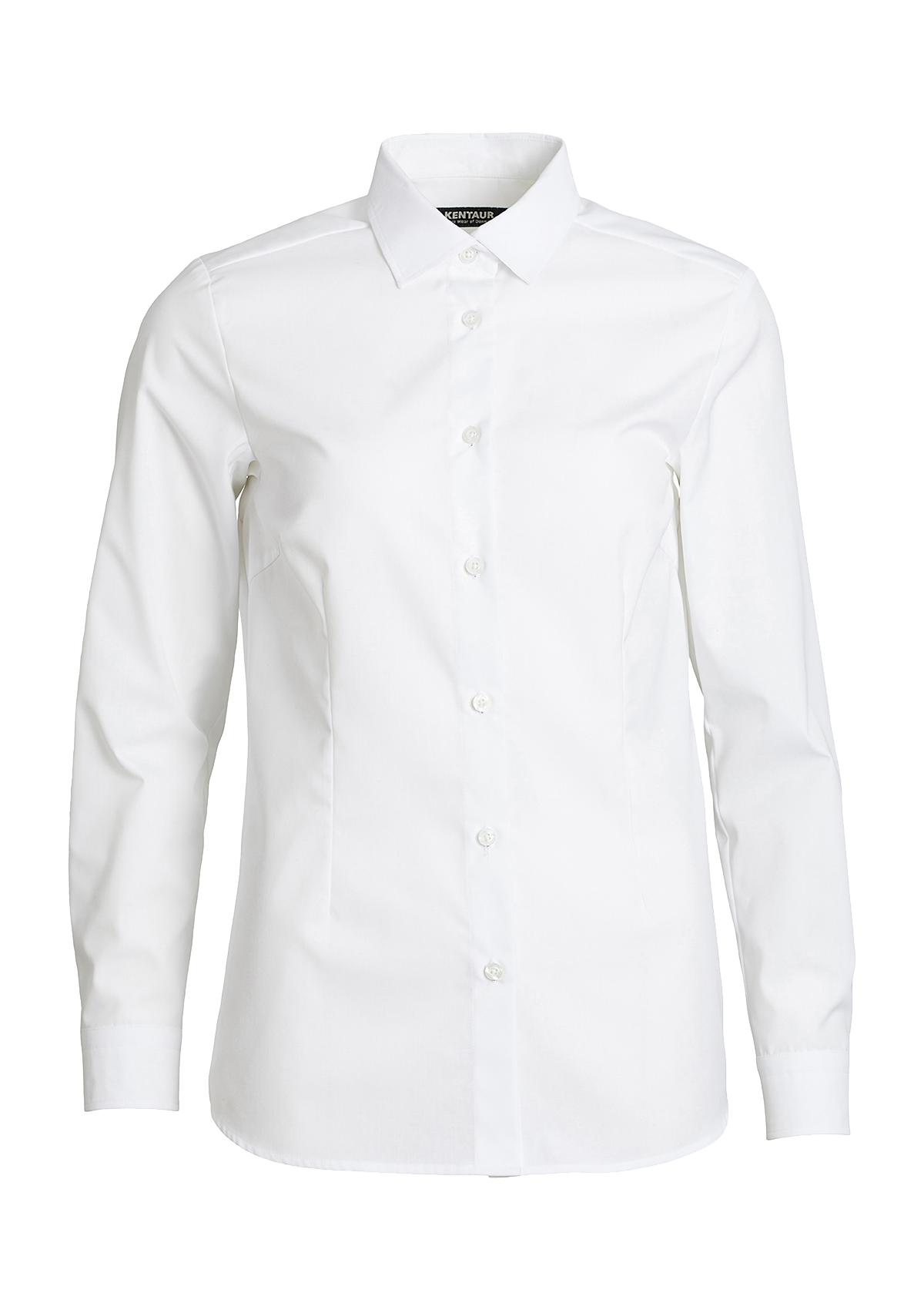 Women's Modern Service Stretch Shirt with Easy Pull-Up Function Long Sleeves