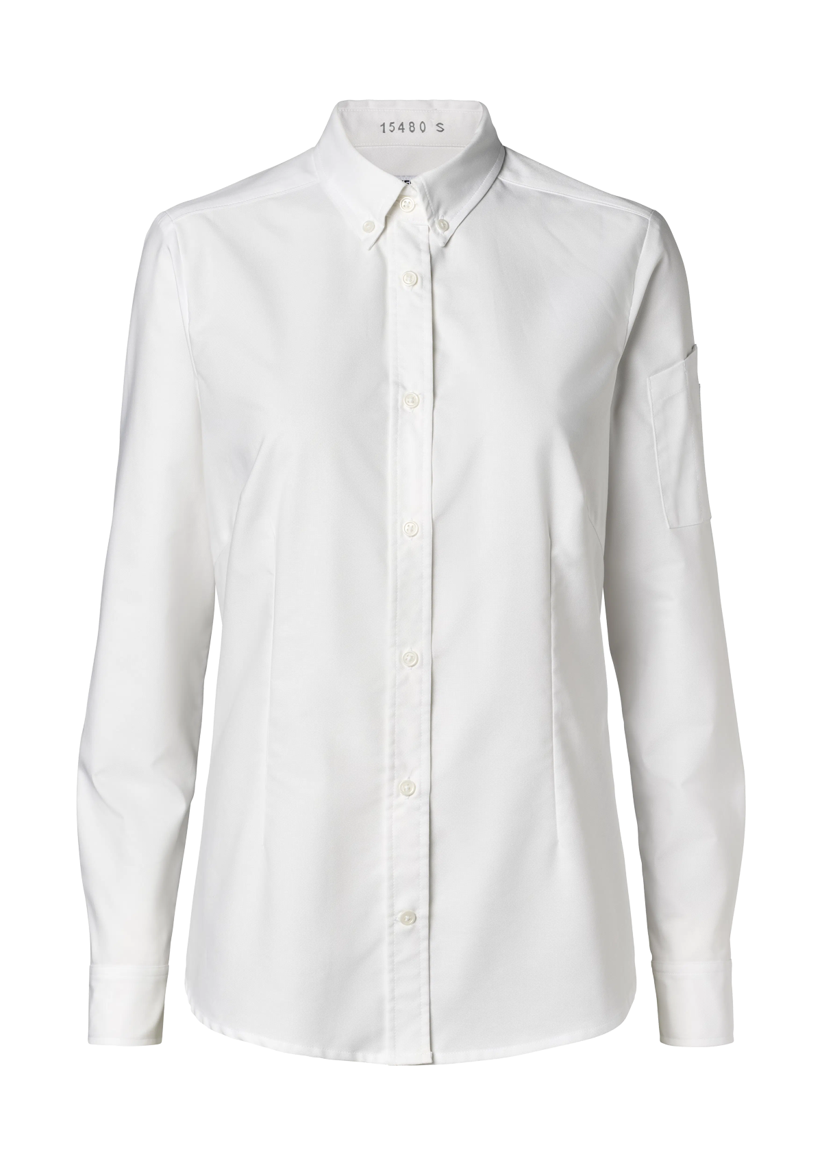 Damen Oxford Servicehemd Button-Down Langarm