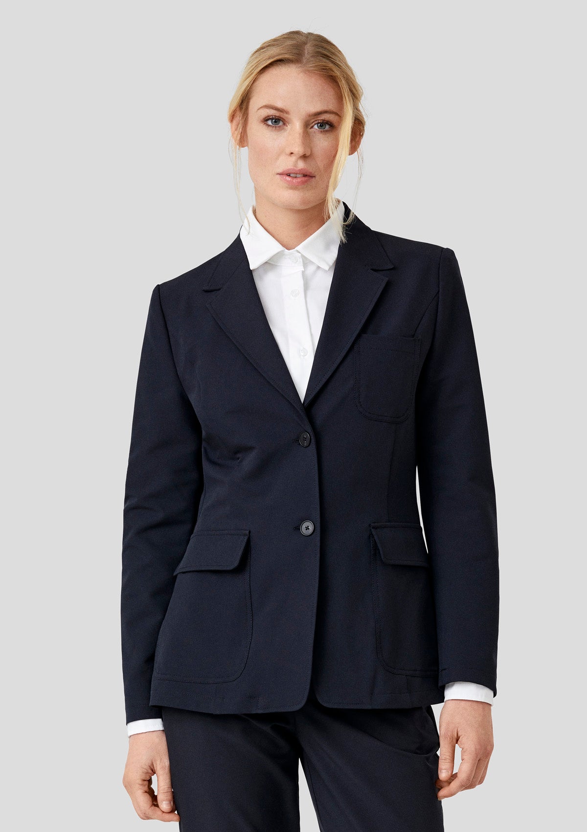 Damen Blazer 4-Wege-Stretch Langarm