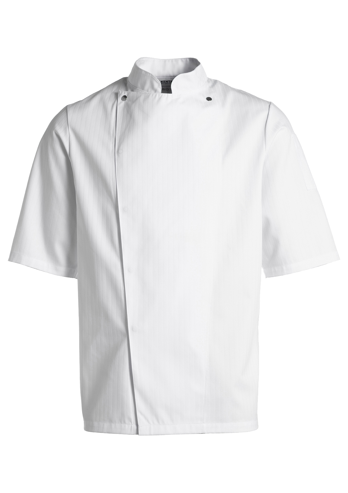 Men's Chef jacket in Satin-Striped Short Sleeves