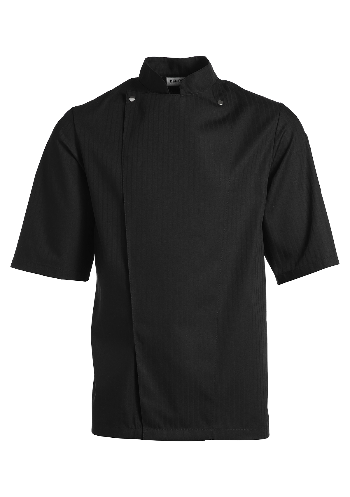 Men's Chef jacket in Satin-Striped Short Sleeves