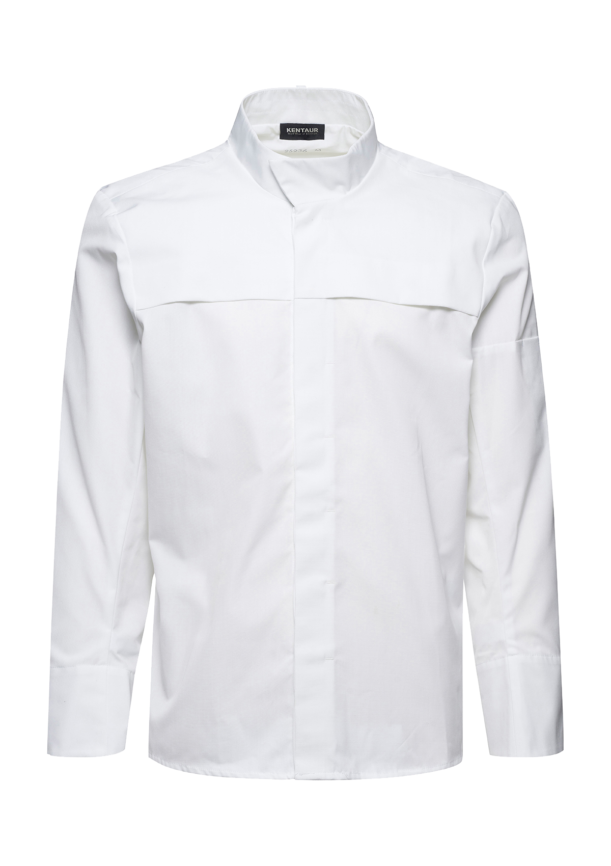 Chef shirt With Hidden Press Buttons for Snap-On Apron Long Sleeves Unisex