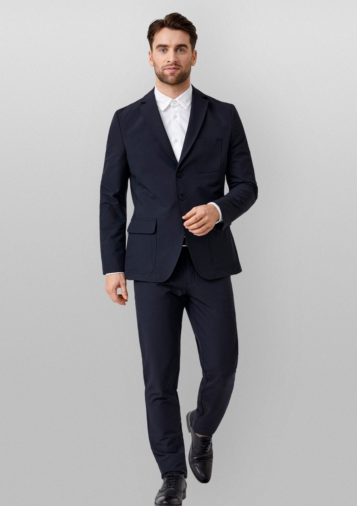 Herren Anzughose 4-Wege-Stretch – Regular Länge