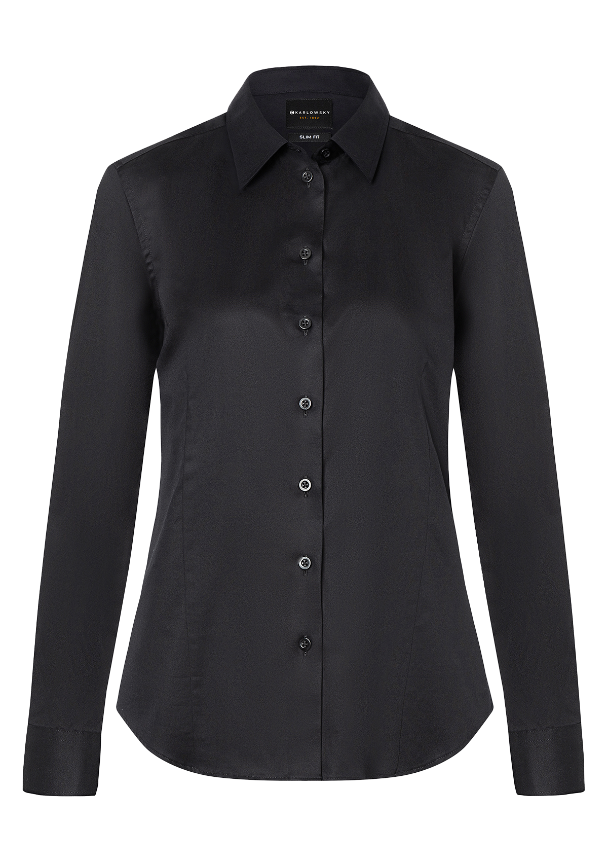 Damen Bluse Active-Stretch Langarm Modern-Fit
