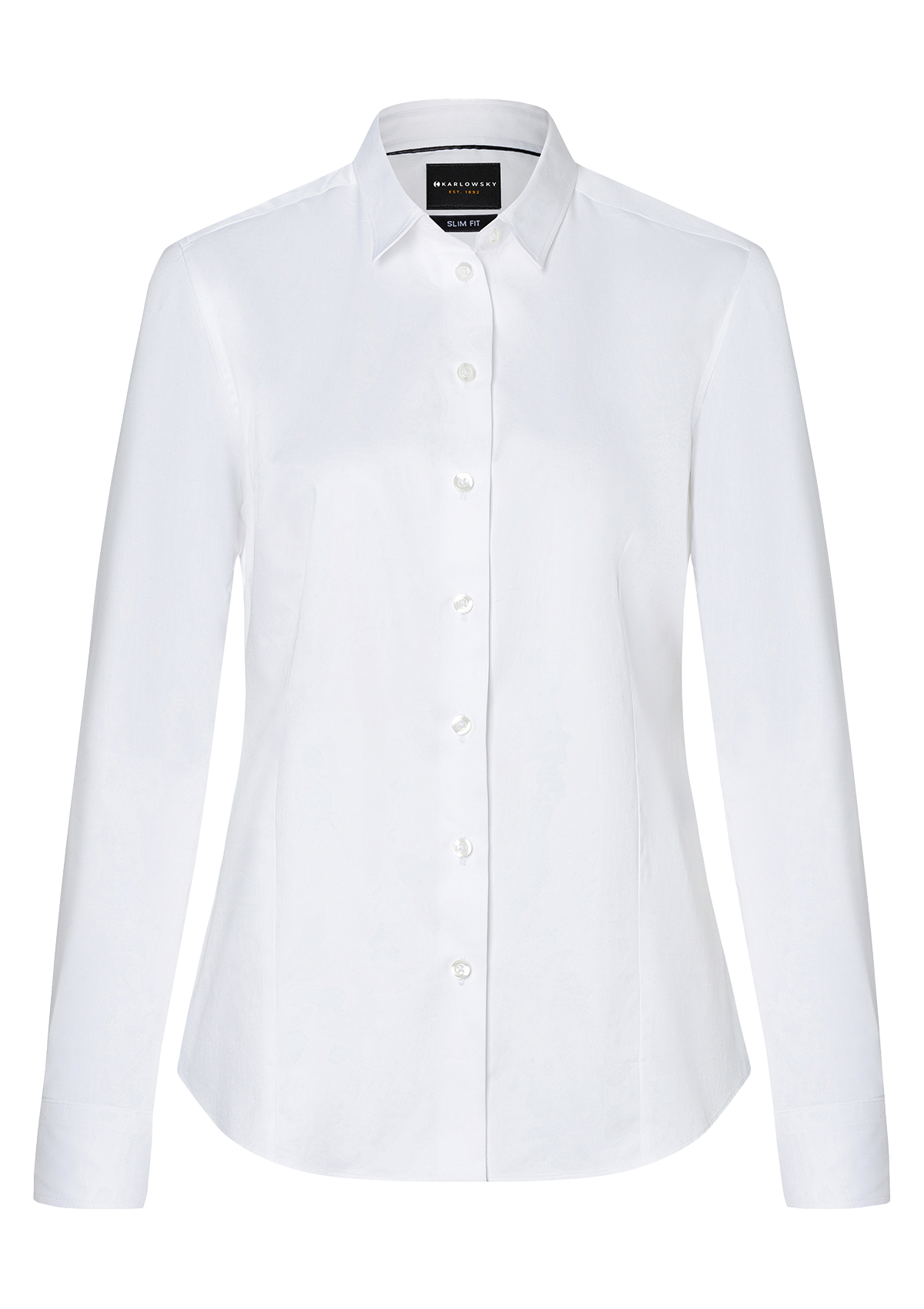 Damen Bluse Active-Stretch Langarm Modern-Fit