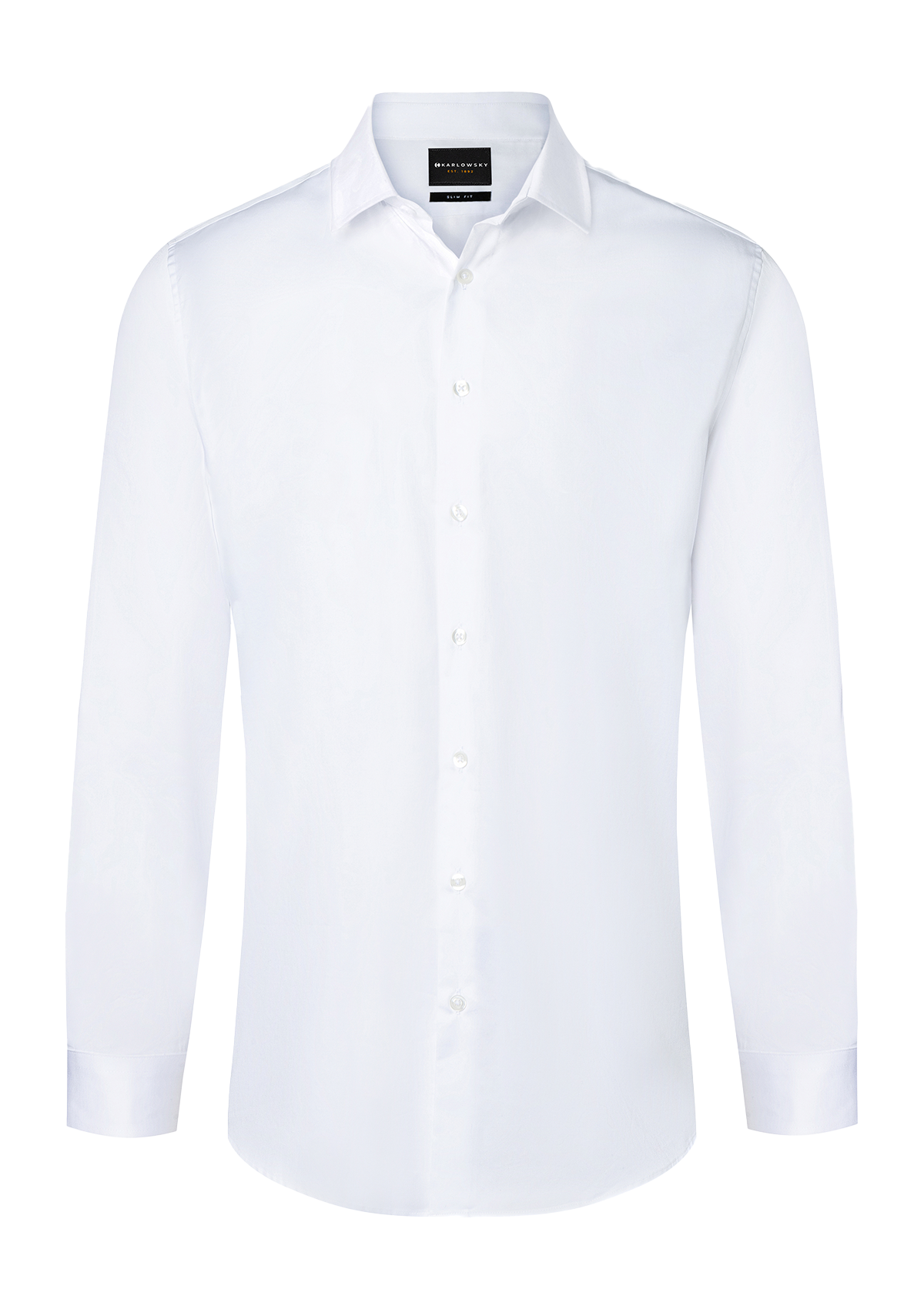 Herren Hemd Active-Stretch Langarm Slim-Fit