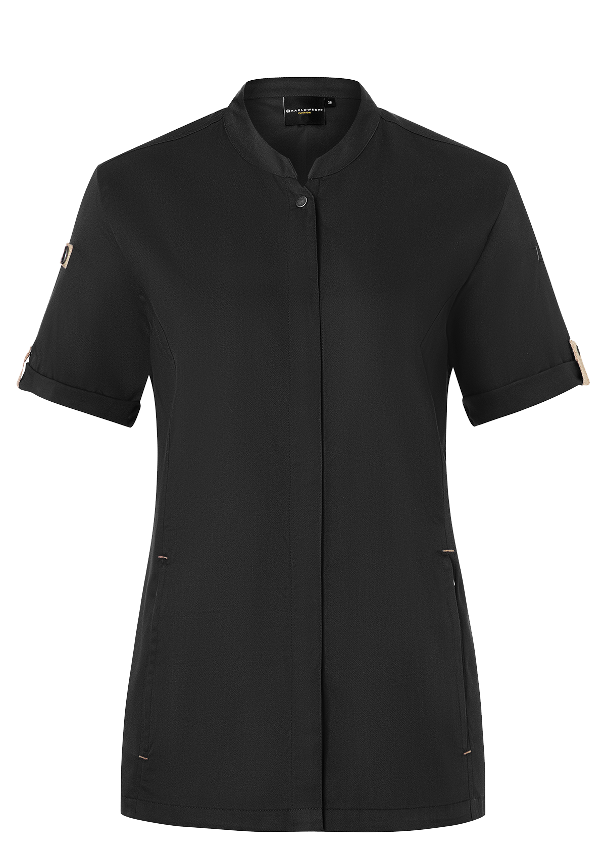 Damen Kochhemd Kurzarm Green-Generation