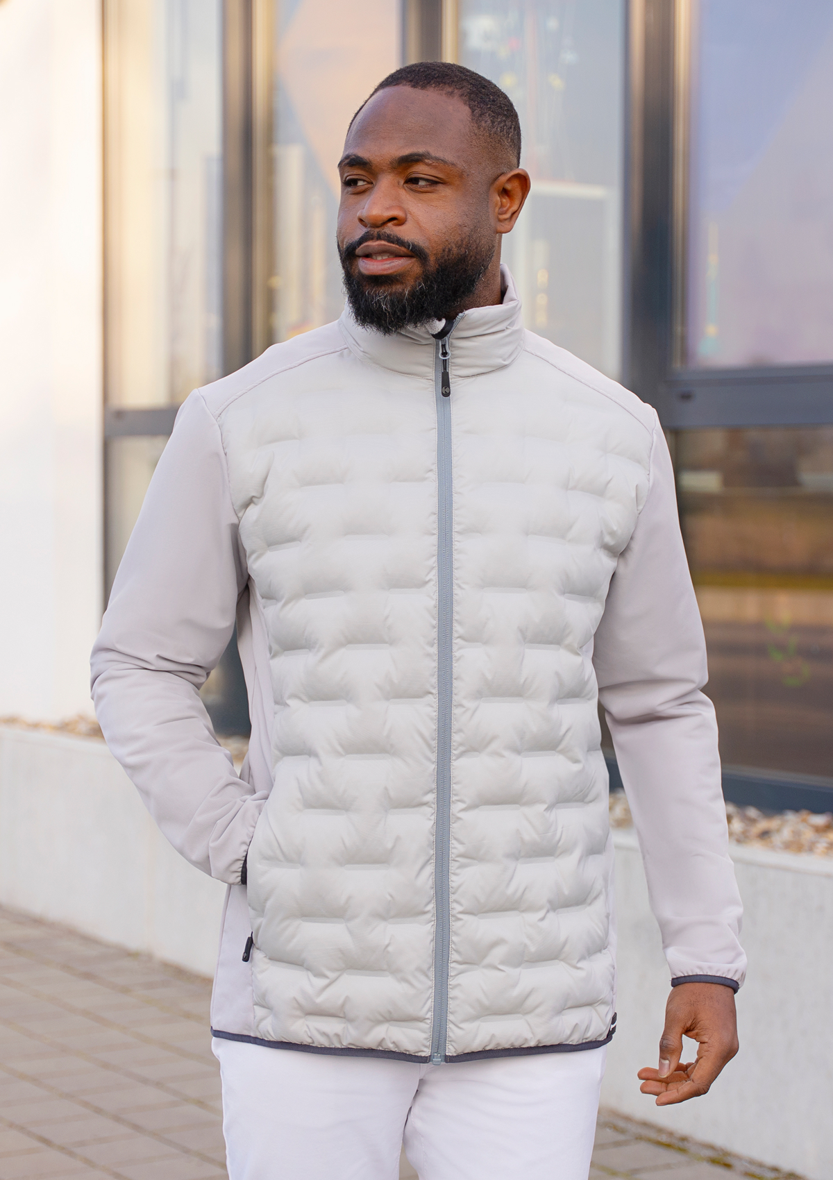Herren Hybridjacke Outdoor-Pro Langarm