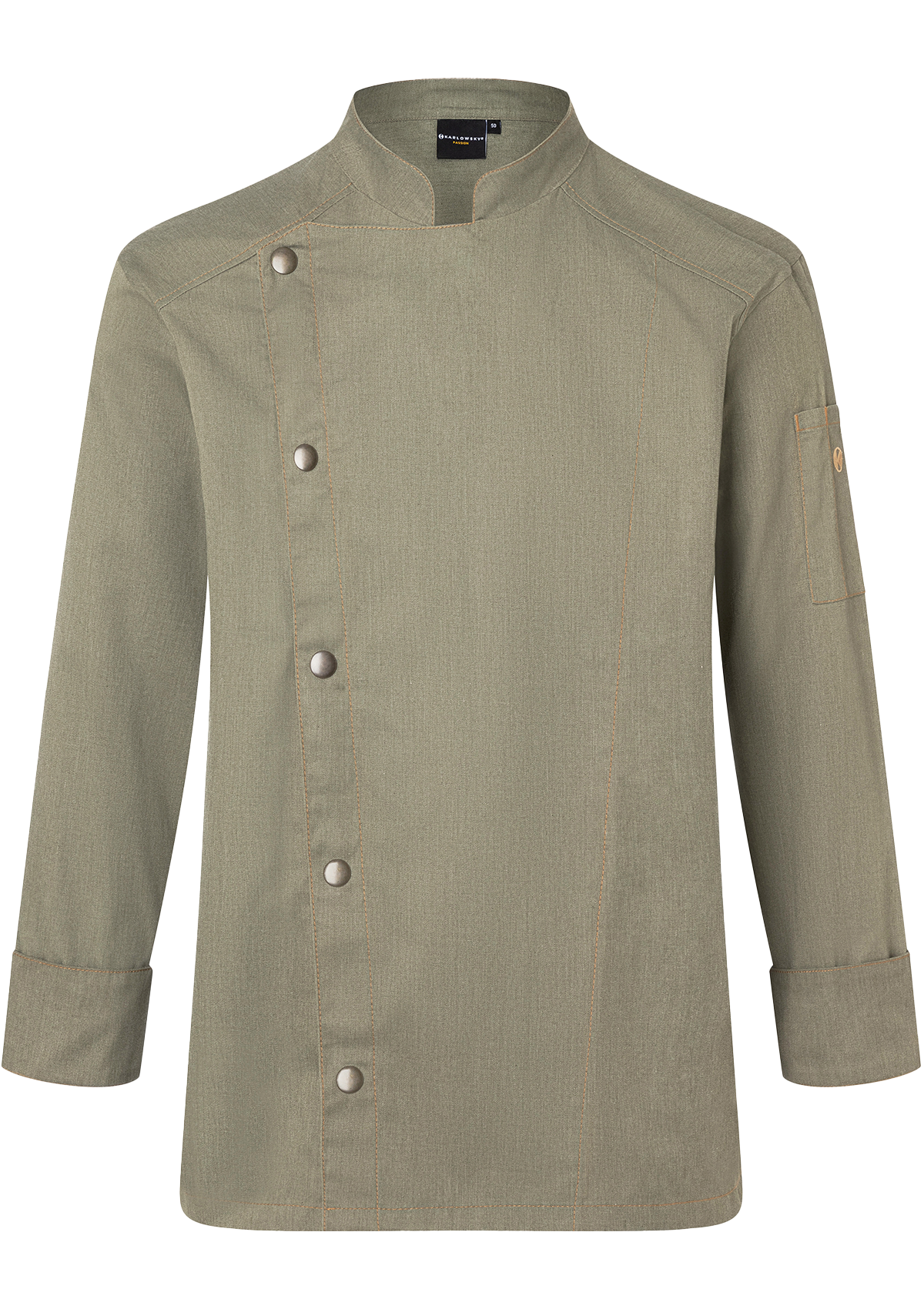Herren Kochjacke Jeans-Look Langarm Vintage