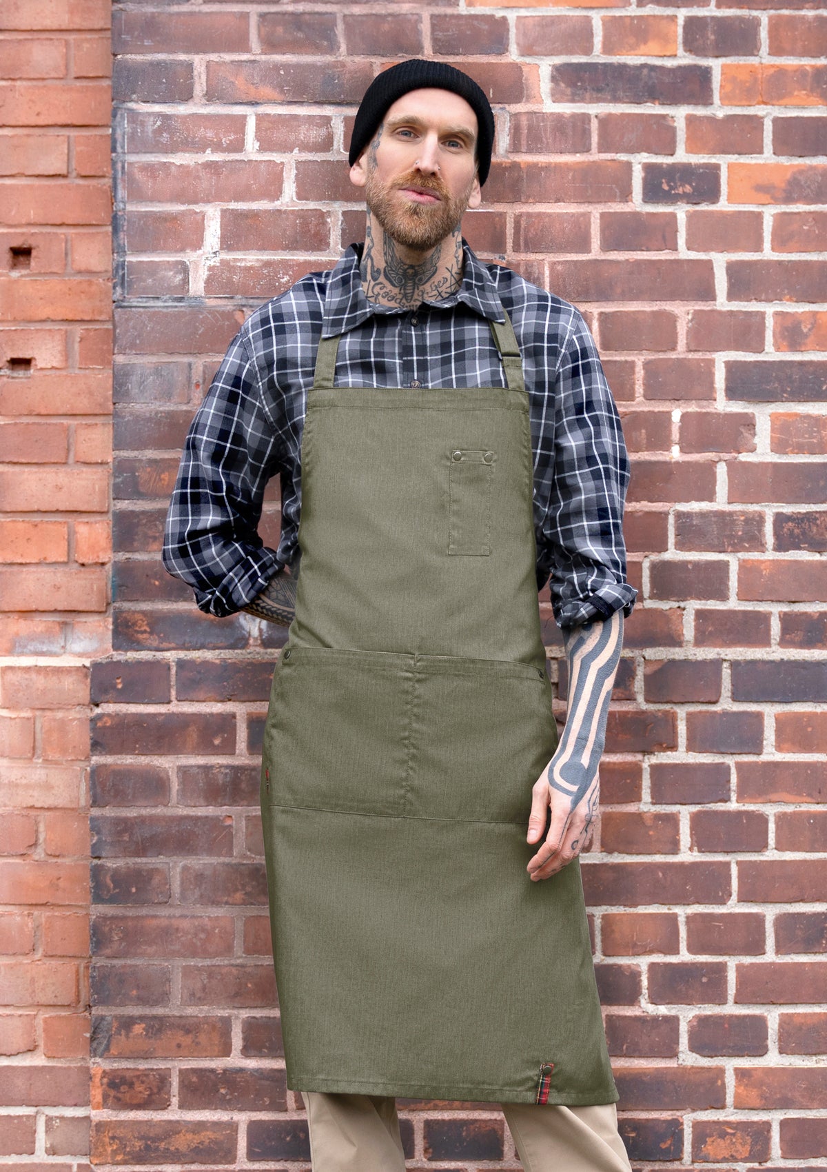Unisex Latzschürze Denim-Style ROCK CHEF® Stage2