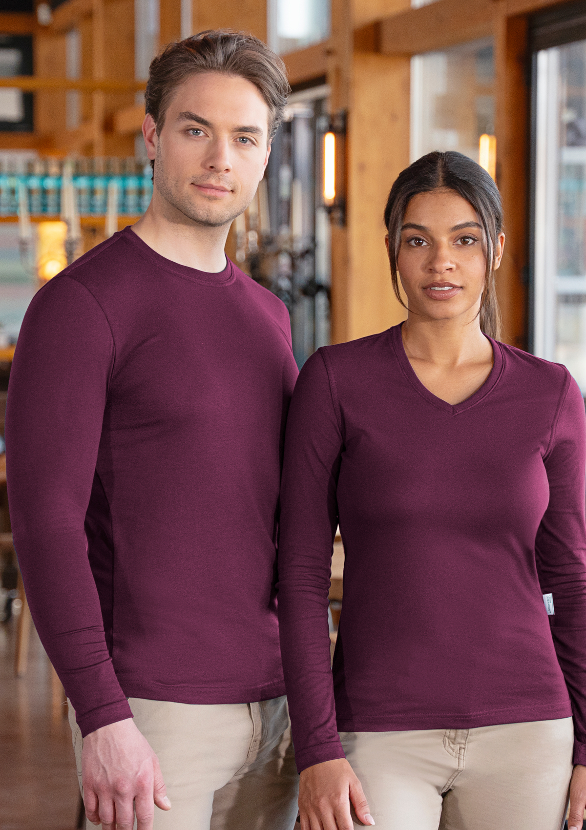 Damen Workwear Shirt Casual-Flair Langarm