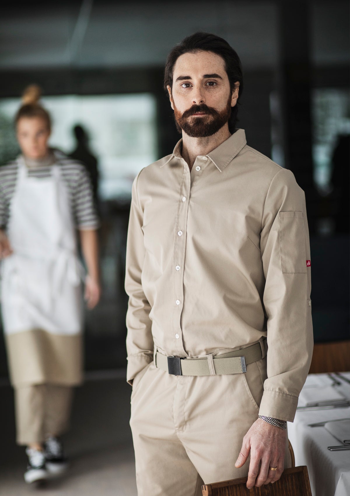 Herren Hemd Elegant Normal Fit Langarm