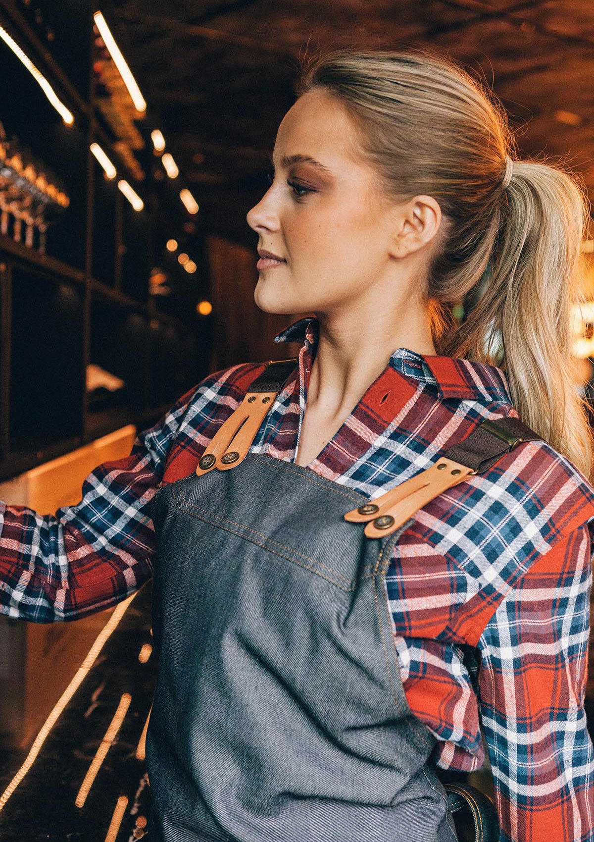 Unisex Flanellhemd Langarm