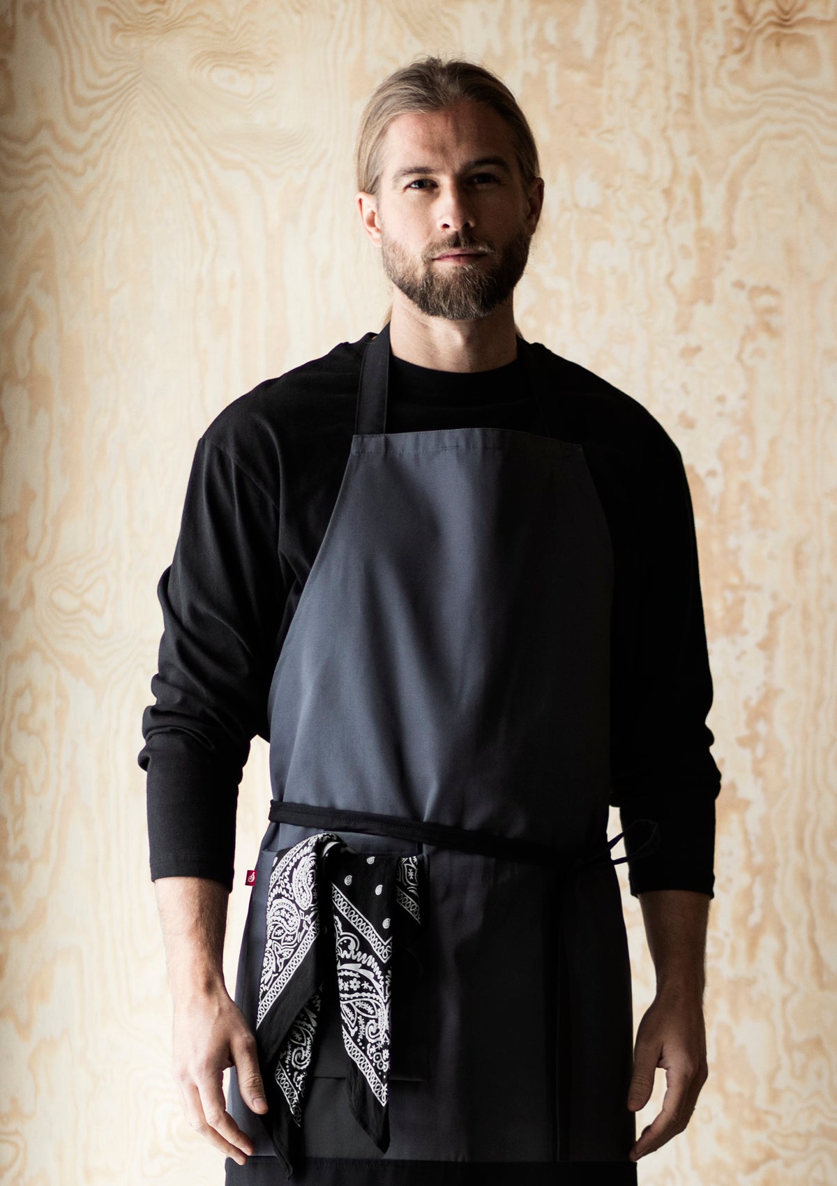 Unisex Latzschürze Blockprint