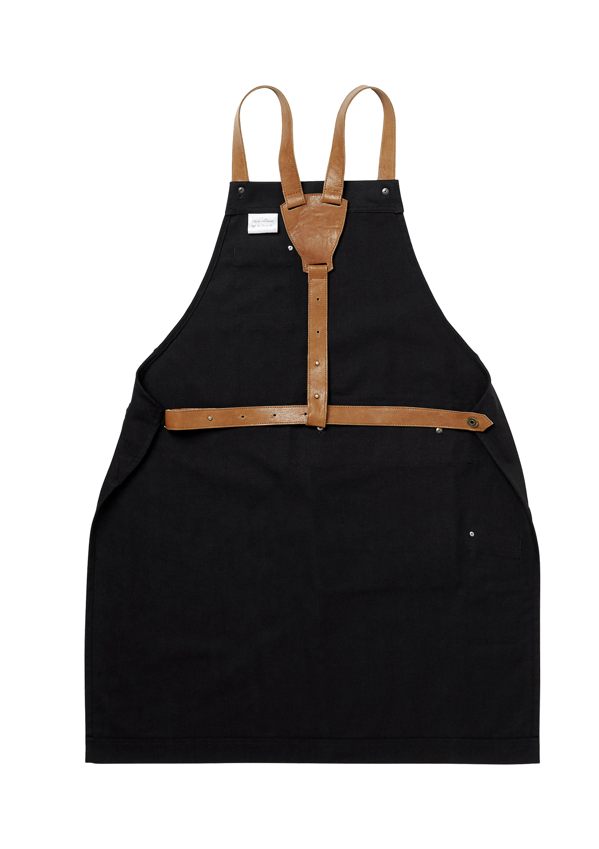 Latzschürze mit Lederdetails Unisex