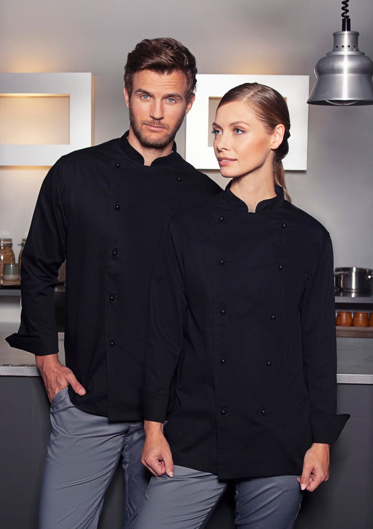 Unisex Kochjacke Basic Langarm
