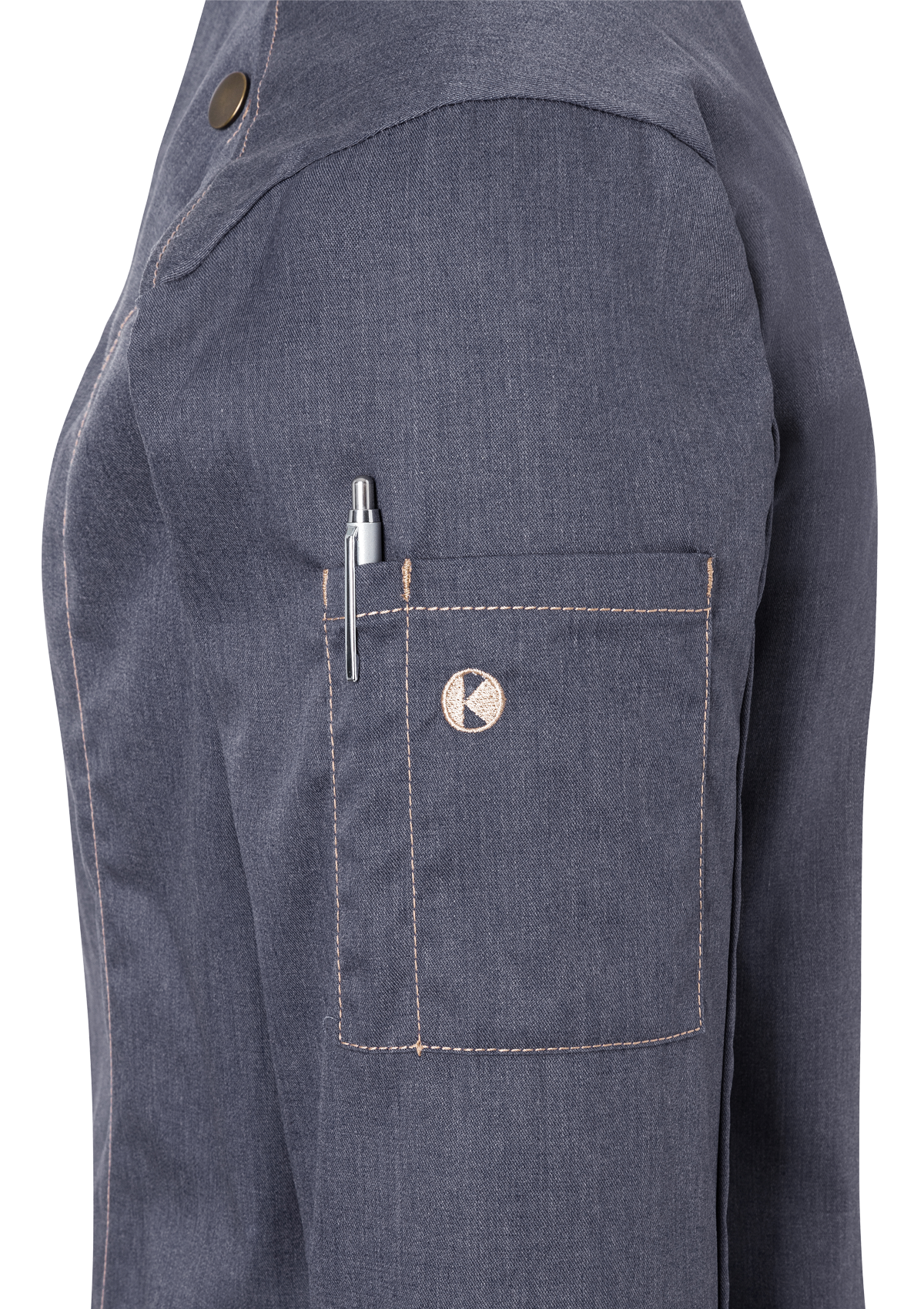 Women's Chef Jacket Jeans-Style Long Sleeves | Karlowsky