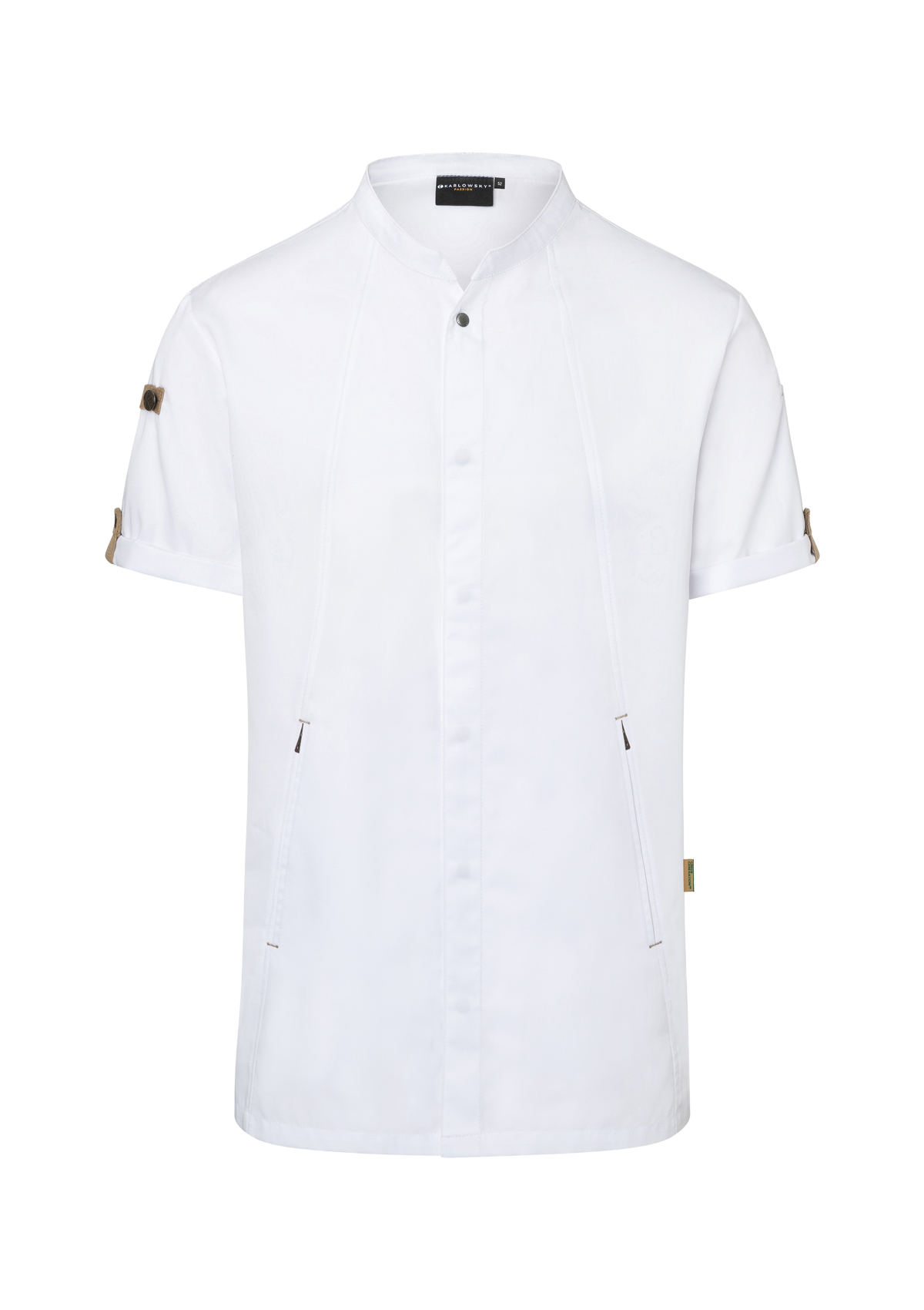 Men's Innovative Chef Shirt Green-Generation Short Sleeves | Karlowsky