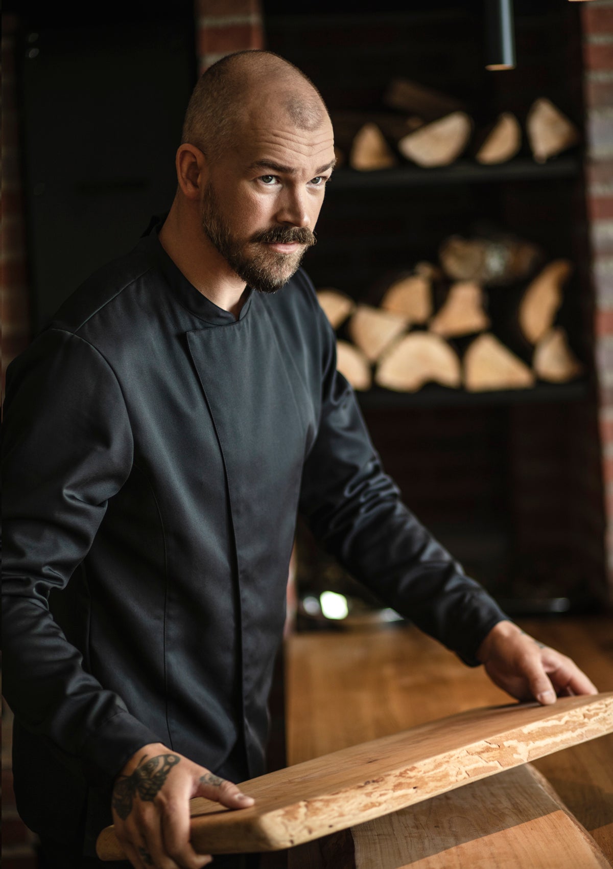 Herren Kochjacke Stretch Langarm Für Mehr Bewegungsfreiheit